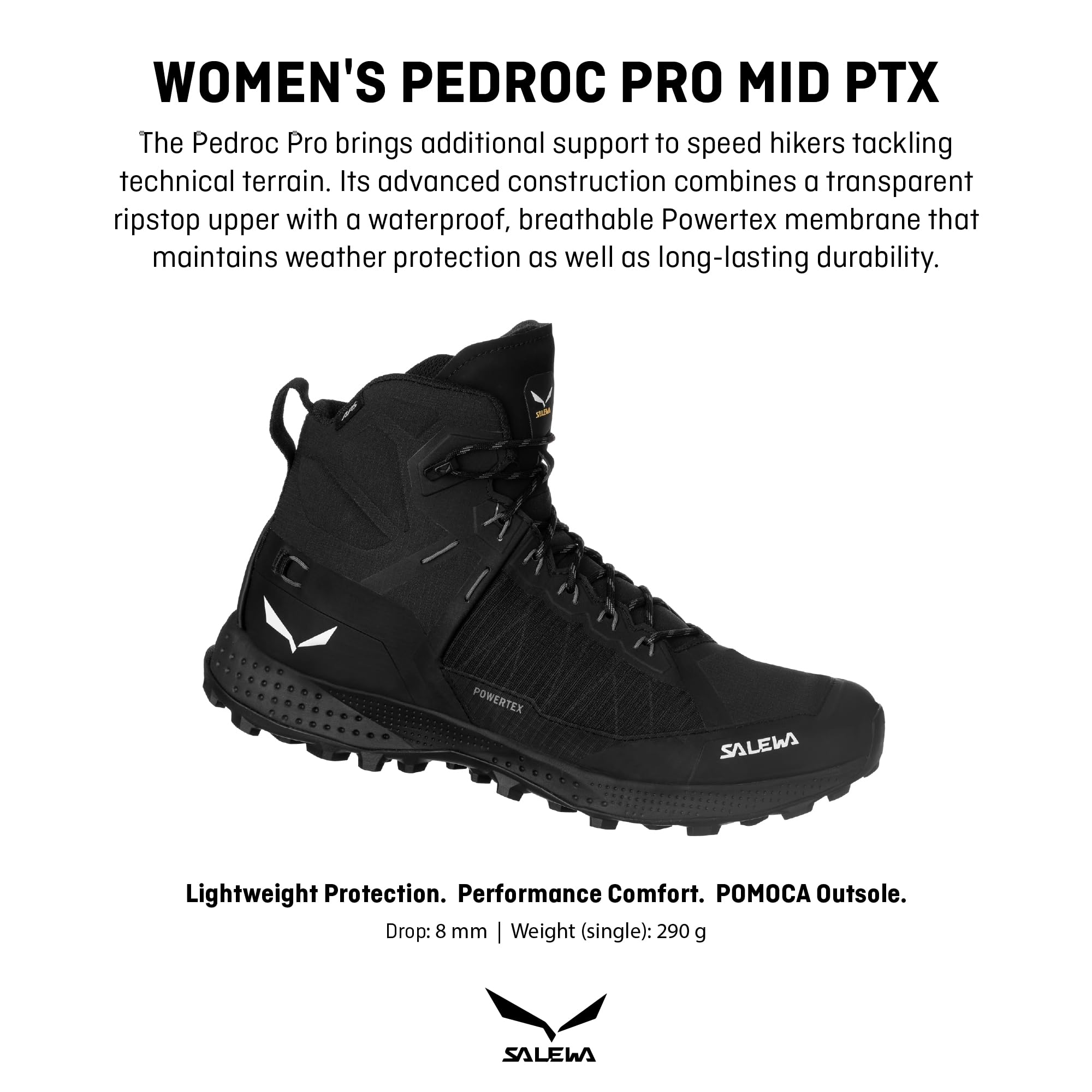 salewa-pedroc-pro-powertex-scarponi-trekking-donna-impermeabili-taglio-medio image 2