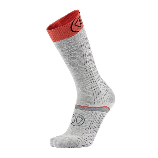 sidas-ski-merino-performance-calze-da-sci-donna-grigio-corallo image 1