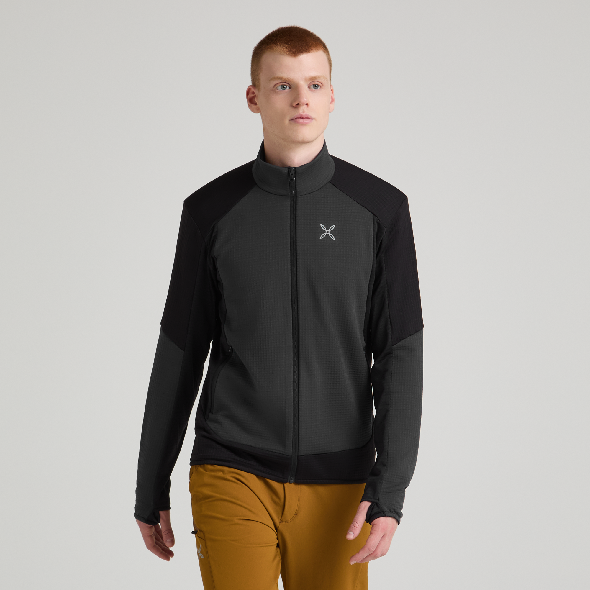 montura-stretch-color-maglia-pile-polartec-power-grid-zip-uomo image 2