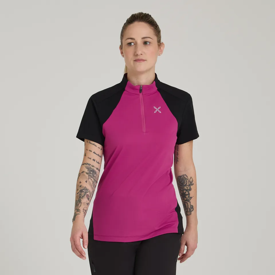 montura-hade-zip-t-shirt-donna-t-shirt-tecnica-con-zip image 1