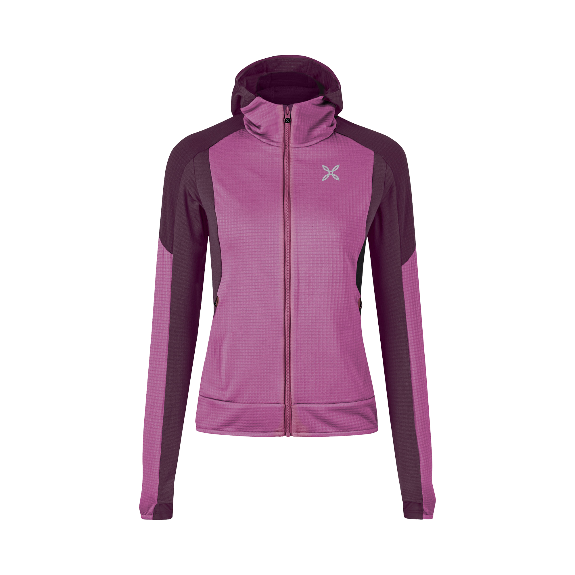montura-stretch-color-2-maglia-woman-pile-tecnico-con-cappuccio-e-zip image 7